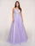Prom Dresses A Line Long Formal Prom Glitter Dress Lilac