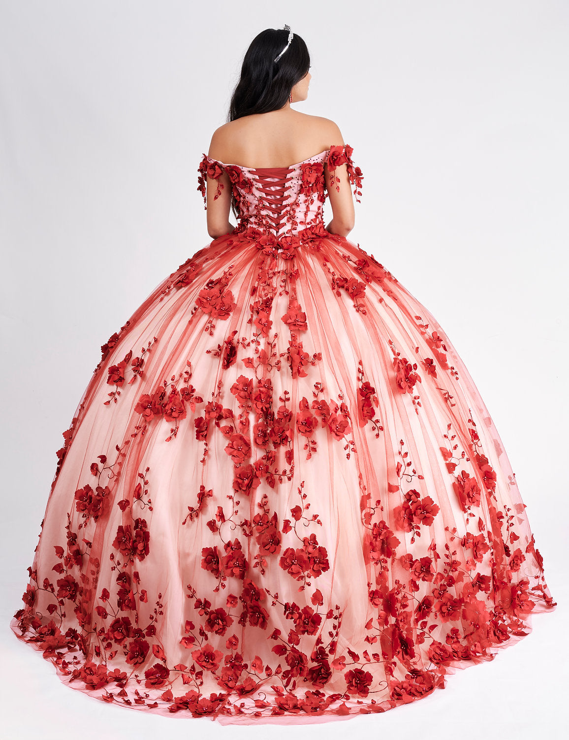 Quinceniera Dresses Sweet 16 Long Ball Gown Quinceanera Dress Red/Champagne