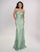Prom Dresses Fitted Long Prom Formal Dress Sage