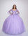Quinceniera Dresses Ball Gown Long Quinceanera Floral Dress Lilac