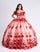 Quinceniera Dresses Sweet 16 Long Ball Gown Quinceanera Dress Red/Champagne