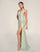 Prom Dresses Formal Long Slit Fitted Sequin Prom Dress Mint