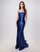 Prom Dresses Formal Long Prom Fitted Evening Dress Navy
