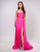 Prom Dresses Prom Long Pleated Formal Evening Dress Hot Pink