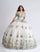 Quinceniera Dresses Sweet 16 Long Ball Gown Quinceanera Dress Sage/Champagne