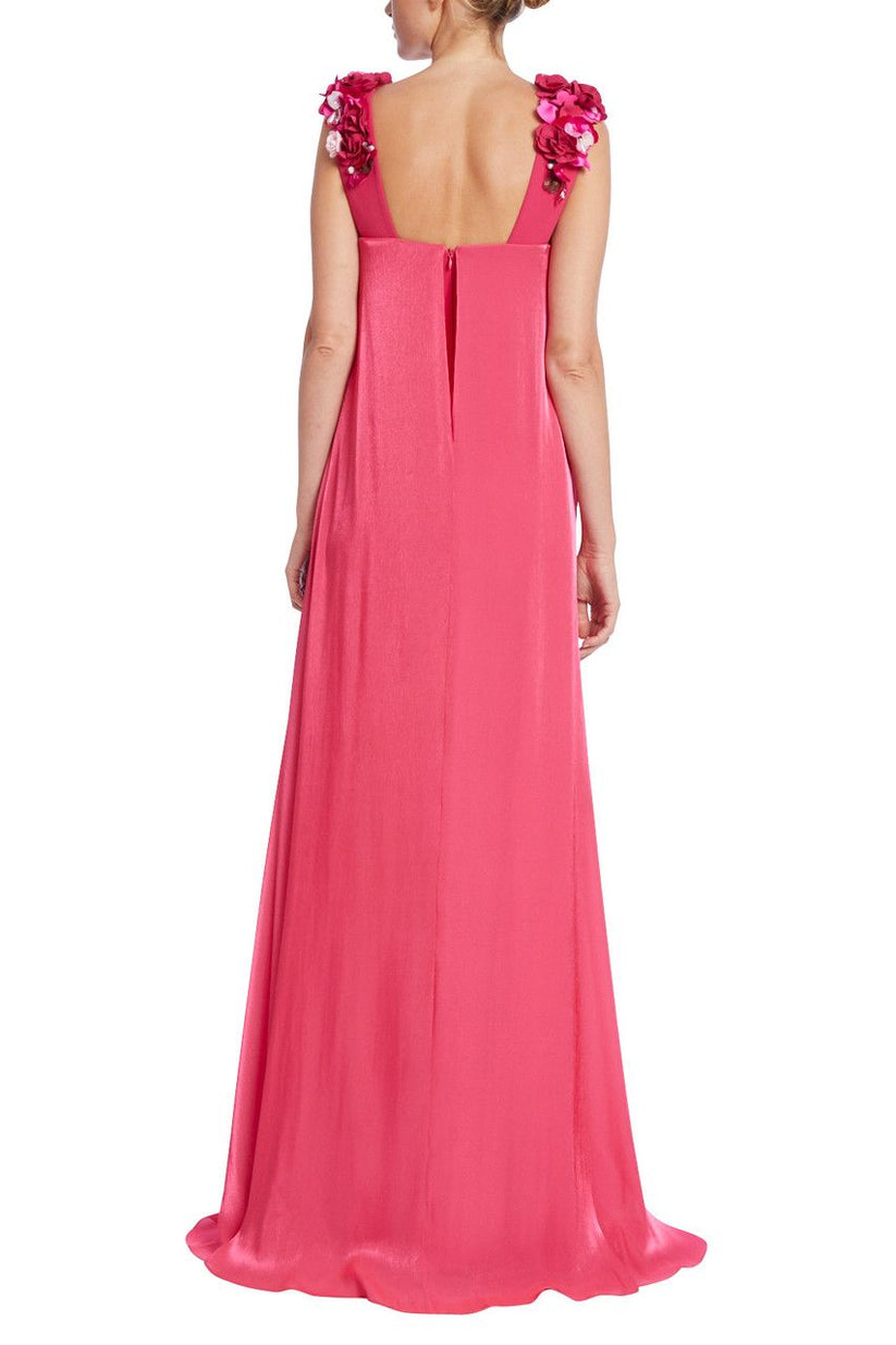Cocktail Dresses Long Shiny Chiffon Cocktail Dress Fuchsia