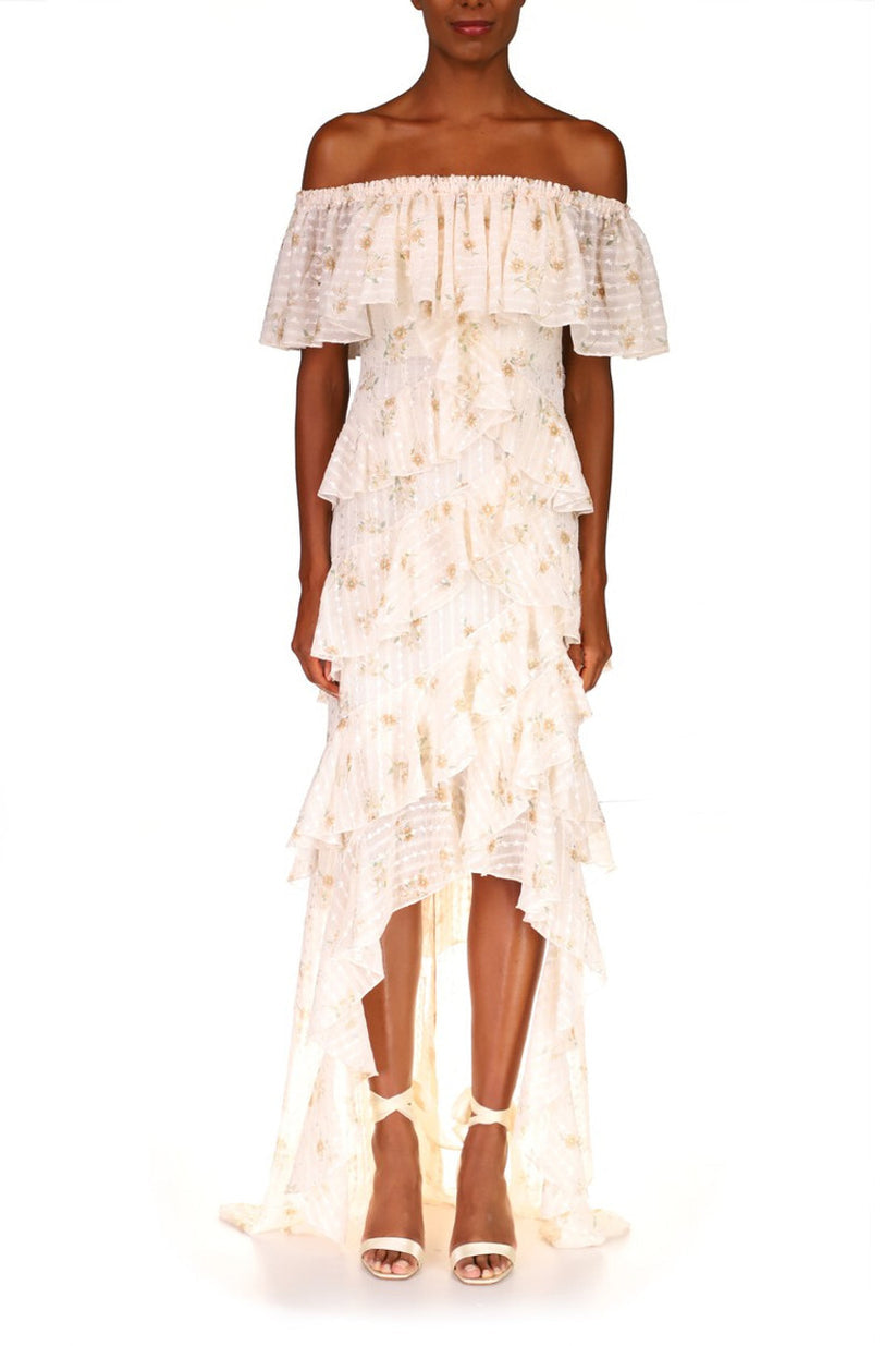 Cocktail Dresses Short Floral Print Cocktail Dress White Lilac