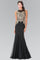 Embroidered Boidce Long Prom Dress with Sheer Back - The Dress Outlet Elizabeth K