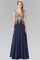 Embroidered Chiffon Long Prom Dress Formal - The Dress Outlet Elizabeth K
