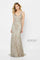 Formal Dresses Metallic Fit Ribbon Formal Dress Stone