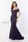 Formal Dresses Long Beaded V Neck Formal Dress Dark Amethyst