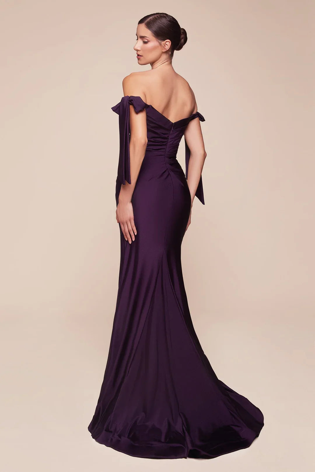 LaDivine CD943C Off Shoulder Sexy Formal Long Prom Dress