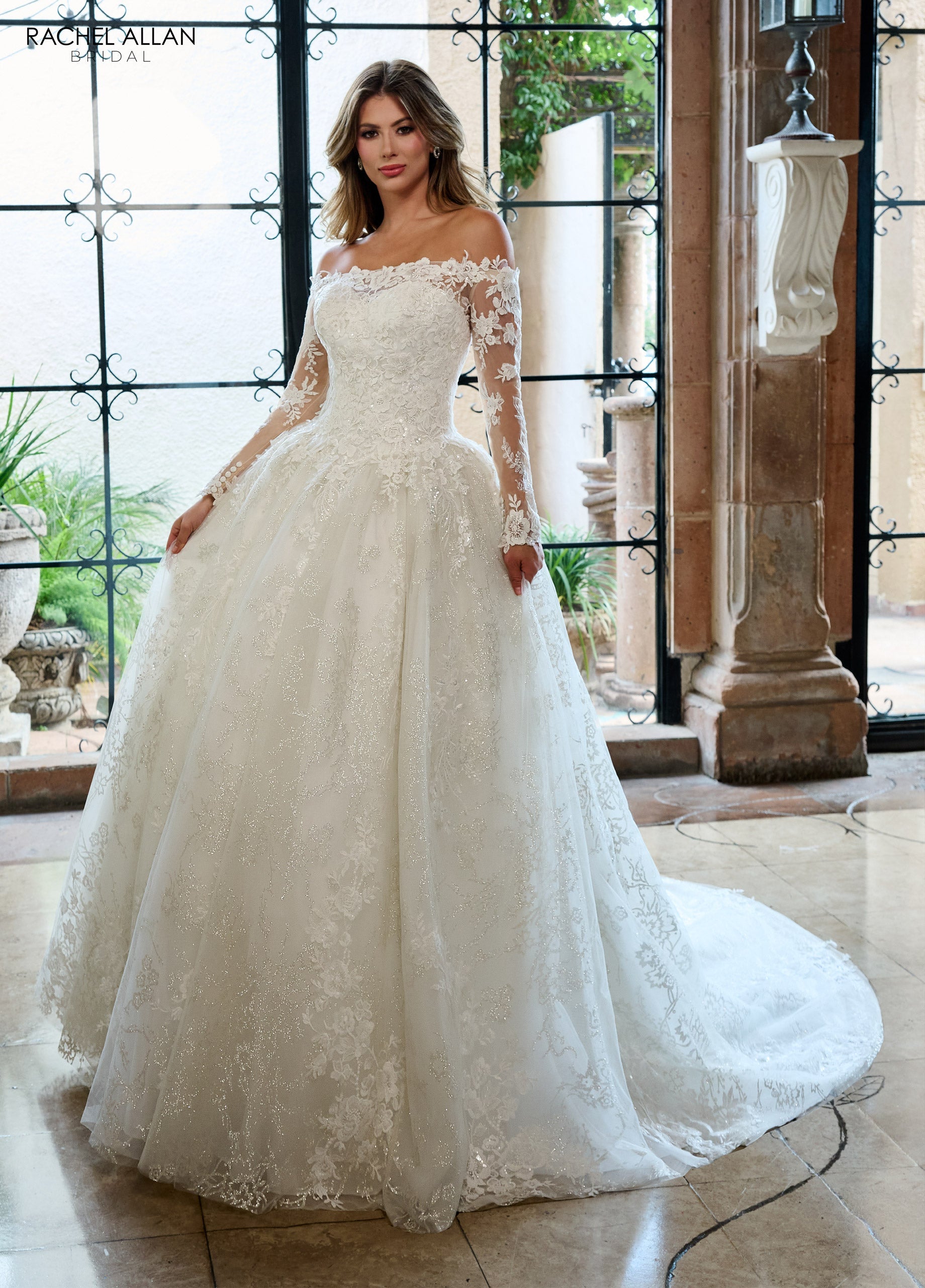 Wedding Dresses A Line Bridal Long Gown Glitter Wedding Dress White