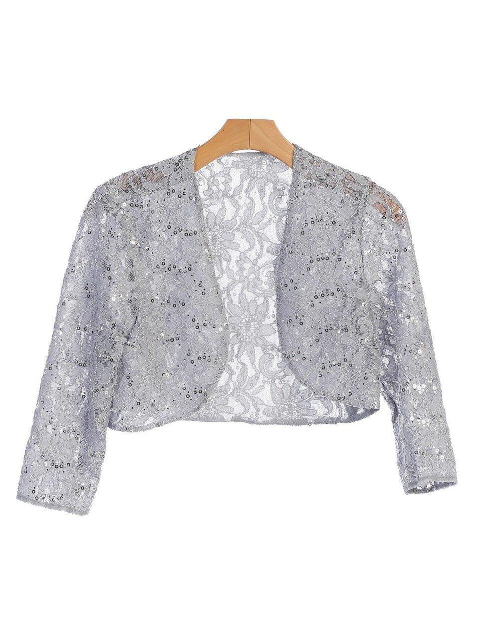Formal Evening Lace Bolero Jacket - The Dress Outlet Eva Fashion