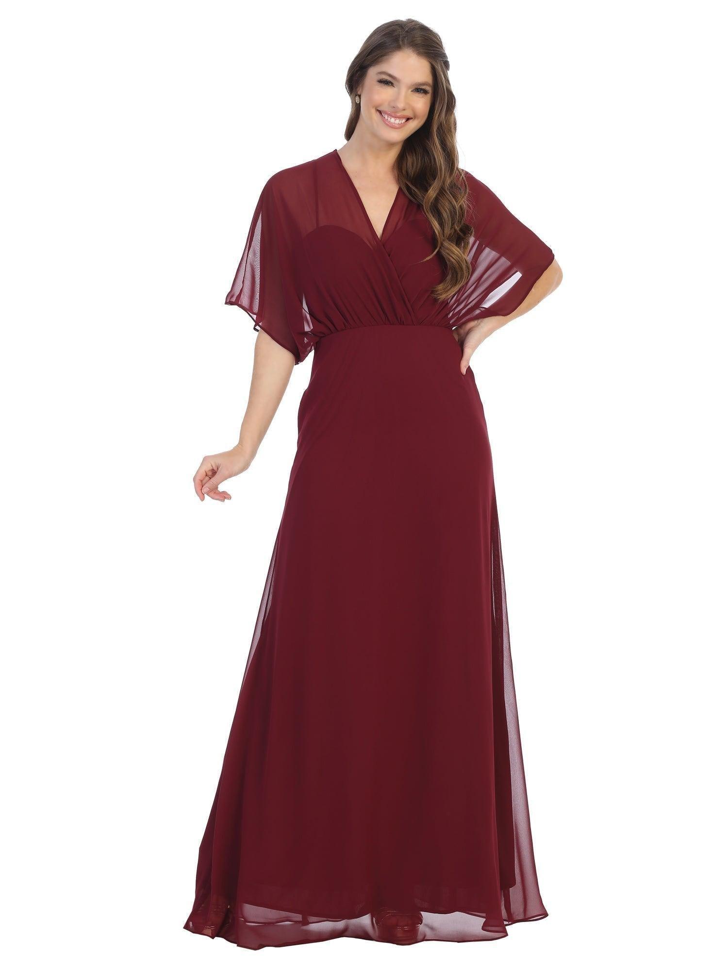 Formal Mother of the Bride Draped Chiffon Gown Sale - The Dress Outlet