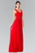 Front Cut-Out Bridesmaid Long Formal Dress - The Dress Outlet Elizabeth K