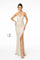 V-Neck Bodycon Sequin Long Prom Dress - The Dress Outlet