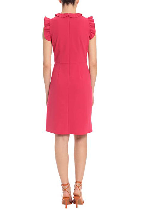 Cocktail Dresses Short Ruflle Cocktail Dress Jazzy Pink
