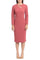 Cocktail Dresses Long Sleeve Fitted Short Cocktail Dress Rose