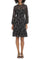 Cocktail Dresses Long Sleeve Floral Lace Short Cocktail Dress Black Multi