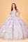 Quinceniera Dresses Long Off Shoulder Ball Gown  Lilac