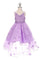 High Low Spaghetti Strap Flower Dress - The Dress Outlet
