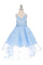 High Low Spaghetti Strap Flower Dress - The Dress Outlet