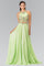 High-Neck Mock Two-Piece Long Prom Dress Formal - The Dress Outlet Elizabeth K