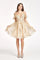 Homecoming Short Off Shoulder Mesh Cocktail Dress - The Dress Outlet