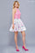Homecoming Short Prom Dress White/Pink - The Dress Outlet Nox Anabel
