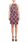 Cocktail Dresses Printed Short Cocktail Dress Navy