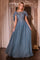 Mother of the Bride Dresses Formal Long A Line Mother of the Bide Dress Smoky Blue
