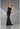 Prom Dresses Fitted Long Prom Mermaid Ruffle Formal Dress Navy