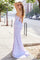 Prom Dresses Fitted Long Formal Glitter Corset Prom Gown Lavender
