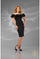 Cocktail Dresses Short Cocktail Ruffle Mini Dress Black