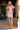 Cocktail Dresses Short Glitter Print Fitted Cocktail Dress Rose Gold