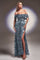 LaDivine J832 Long Floral Fitted Long Prom Dress