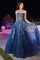 LaDivine J852 Strapless Long Prom Dress