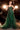 Prom Dresses Long Formal Glitter Overskirt Prom Gown Emerald
