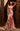 Prom Dresses Fitted Long Formal 3D Floral Applique Prom Gown Rose