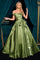 Prom Dresses Prom Long A Line Formal Dress Greenery