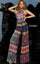 JVN By Jovani Formal Ruffled Print Jumpsuit JVN1881 - The Dress Outlet Jovani