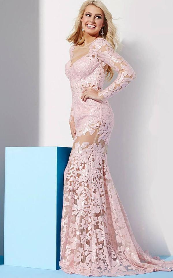 Jovani Long Fitted Formal Dress 32607 - The Dress Outlet