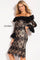 Jovani Short Off Shoulder Cocktail Dress M58447 - The Dress Outlet