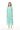 Cocktail Dresses V Neck Tiered Flounce Chiffon Tea Length Dress Mint