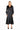 Cocktail Dresses Long Sleeve Satin V Neck Maxi Dress Black