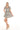 Cocktail Dresses Short Square Neck Puff Shoulder Mini Dress Brown