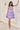 Cocktail Dresses Short Glitter Cocktail Printed A Line Dress Lavender