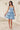 Cocktail Dresses Short Glitter Cocktail Printed A Line Dress Blue