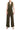 Jumpsuit  Long Formal Collared Tie Waist Jumpsuit Dark Olive